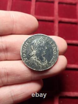 #65-232 Louis XIV Quart 1/4 d'Ecu 1654 A Paris TRES RARE