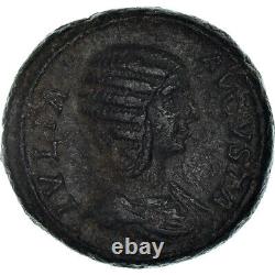 #908844 Monnaie, Julia Domna, As, 208, Roma, Très rare, TTB+, Bronze, RIC877