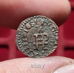 #95-28 LOUIS XIV Menut / Denier de Perpignan 1651 TRES RARE