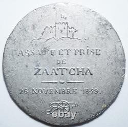 ALGERIE IIe REPUBLIQUE TRES RARE MEDAILLE POUR LA PRISE DE ZATCHA 1849