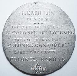 ALGERIE IIe REPUBLIQUE TRES RARE MEDAILLE POUR LA PRISE DE ZATCHA 1849