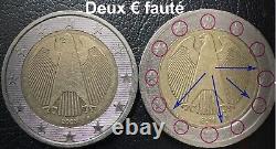 ALLEMAGNE 2014 A Piece de 2 Euros fautée Très Rare