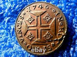 Angleterre Très Rare 1746 Pièce de Monnaie Poids Pour Portugais Or Pièces