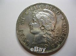 Argentine. Très rare 1 peso Patacon 1881. Argent