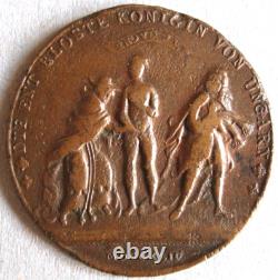 Autriche, Habsbourg, Médaille satirique 1744 Marie-Thérèse, Très Rare