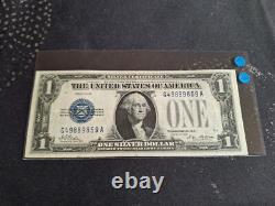 BILLET- 1 dollar 1928 TRES RARE, sceau bleu des usa TTB
