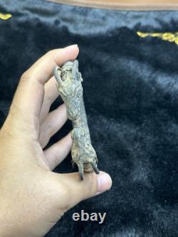 Beau bracelet en bronze grec romain ancien très rare avec têtes de cerf