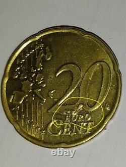 Belgique TRES RARE +++ pièce fautée 20 CENTIMES D' EURO 2006