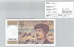 Billet France 20 Francs 1980 Très Rare A 005