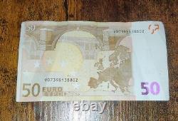 Billet de 50 euros 2002 N° de série V très rare Série Limitée