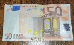 Billet de 50 euros 2002 N° de série V très rare Série Limitée