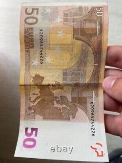 Billet de 50 euros de 2002, très rare