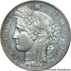 C4826 Rare France Très Rare 5 Francs Cérès 1849 A Paris Argent Silver Splendide