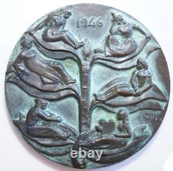 COLONIES-IVe REPUBLIQUE TRES RARE MEDAILLE CREATION DE L'UNION FRANCAISE 1946