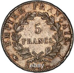 Cent-Jours 5 Francs Napoléon Empereur 1815 Limoges Très bel exemplaire rare