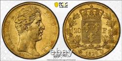 Charles X 20 Francs or 1826 Perpignan PCGS XF45 Très bel exemplaire rare