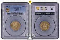 Charles X 20 Francs or 1826 Perpignan PCGS XF45 Très bel exemplaire rare