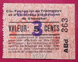 Chine 3 Cents Surchargé Sur Le 5 Cents Tres Rare