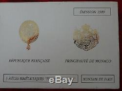Coffret 1989 fleur de coin dont la 10 Franc Montesquieu triptique très rare