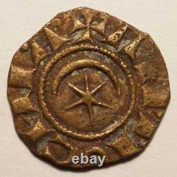 Croisades Principaute D'antioche Tres Rare Fraction De Denier De Bohemond III