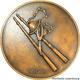 D1962 Très Rare Médaille Art Déco Dancer Colombes Aulos 1926 Turin N°26/50 Sup