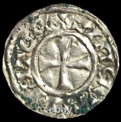 Denier Au Type De Sainte Marie Robert II Légende Rétrograde À L'avers Très Rare