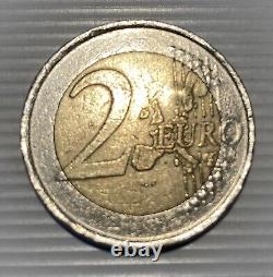 Deux Euros Espagne 2002 Très Fautée Rare