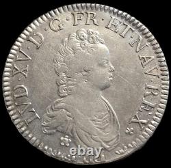 Écu Vertugadin 1718 X Amiens Louis XV Superbe Très Rare R4