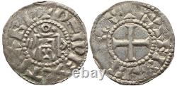 Evêché d'Orléans, obole au nom de Hugues de France (1017-1025) TRES RARE