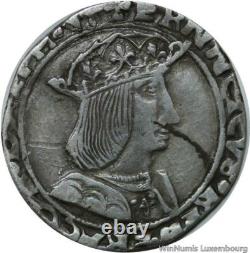 F3114 Très Rare Faux Epoque Teston Dauphiné François Ier 1528 Cremieu Argent