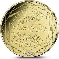FRANCE 2015 ASTERIX et OBELIX (REPUBLIQUE) 500 EURO OR/GOLD FDC TRES RARE
