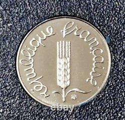 FRANCE Très Rare et FDC 1 centime 1991 épi inox du coffret BE MDP envoi LR2