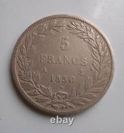 FRANCE monnaie royale.très rare écu de 5 francs. 1830 A sans LE I. Type TIOLIER