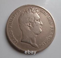 FRANCE monnaie royale.très rare écu de 5 francs. 1830 A sans LE I. Type TIOLIER