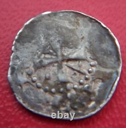 Feodale Lorraine Tres Rare Denier Argent Abbaye De Remiremont St Pierre Romaric