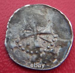 Feodale Lorraine Tres Rare Denier Argent Abbaye De Remiremont St Pierre Romaric