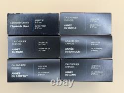 France 2018 / 2025 Lot 6 Coffrets Calendrier Chinois 10 Argent BE Très Rare