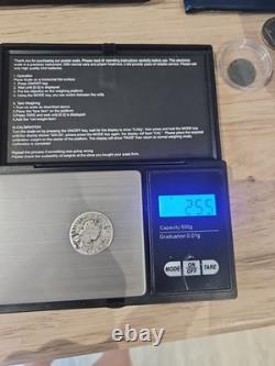 France Louis XV 1/10 d'écu 1716 Très Rare Avec Variété Trois Couronnes, argent