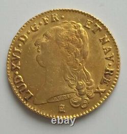 France. Monnaie royale. Très rare double Louis d'or. 1787 K. 15,26 gr. 28 mm