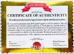 Grand Naturel Or Pépite Australien 131.32 Grammes 4.22 Troy Onces Très Rare