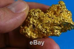 Grand Naturel Or Pépite Australien 80.31 Grammes 2.58 Troy Onces Très Rare C