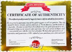 Grand Naturel Or Pépite Australien 80.31 Grammes 2.58 Troy Onces Très Rare C