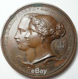Grande-bretagne Tres Rare Medaille Exposition Au Crystal Palace 1851