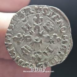 Henri II Douzain aux croissants 1555 Bordeaux très très RARE R5