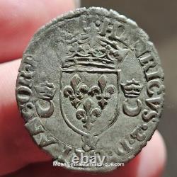 Henri II Douzain aux croissants fauté 1552 Aix-en-Provence très très RARE R5