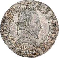 Henri III Demi-franc 1587 Poitiers Splendide de toute beauté très rare Qualité