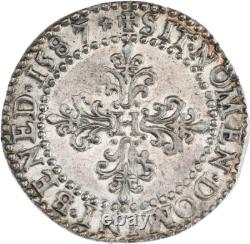 Henri III Demi-franc 1587 Poitiers Splendide de toute beauté très rare Qualité
