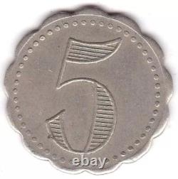 Jeton Maison Close Chabanais Siècle 5 Francs Paris, inédit, très rare