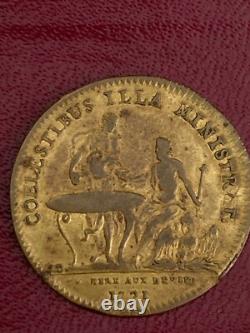 Jeton laiton LOUIS XV Chambre aux deniers 1721 buste très rare