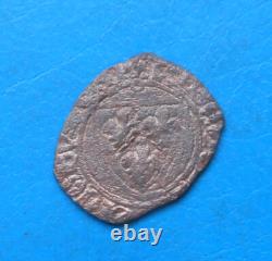 Le Dauphin au nom de Charles VI, 1/2 demi guénar 4ème émission Orléans TRES RARE